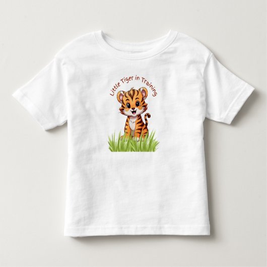 Een kleine tijger in opleiding kinder shirts (Voorkant)