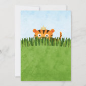 Een kleine tijger is onderweg | Baby Shower Kaart (Achterkant)