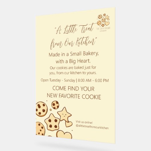 Een kleine traktatie uit onze keuken acryl bord (Hoek)