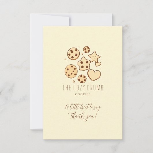 Een kleine traktatie uit onze keuken bedankkaart (Voorkant)