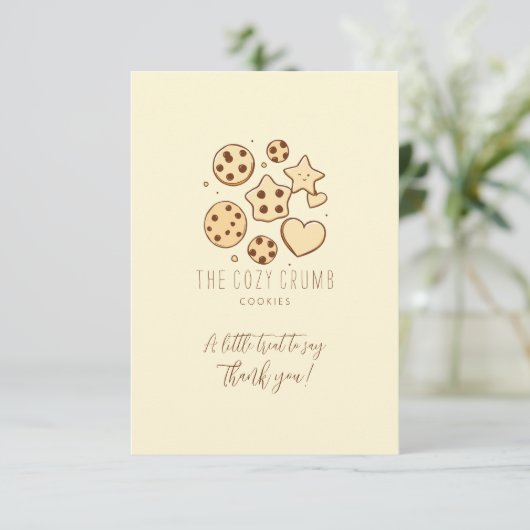 Een kleine traktatie uit onze keuken bedankkaart (Staand voorkant)