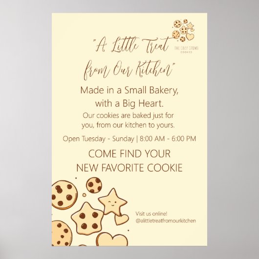 Een kleine traktatie uit onze keuken poster (Voorkant)