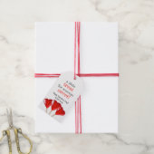 Een kleine traktatie voor iemand lieve hart lolly' cadeaulabel (Met Touw)