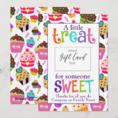 Een kleine Treat Gift Kaart Voucher Holder (Voorkant / Achterkant)