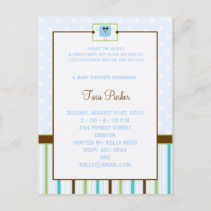 Een kleine tweet - baby shower briefkaarten