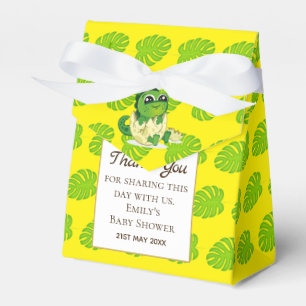 Een kleine uitgebroede DINOSAURIUS Baby Shower Fee Bedankdoosjes