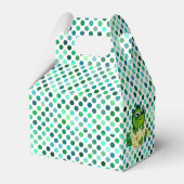 Een kleine uitgebroede DINOSAURUS Baby Shower Fees Bedankdoosjes (Achterkant)