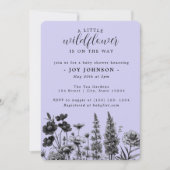 Een kleine uitnodiging tot Baby shower in Wildflow (Voorkant)