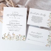 Een kleine uitnodiging tot Baby shower in Wildflow