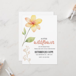 Een kleine uitnodiging tot Baby shower in Wildflow
