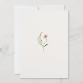 Een kleine uitnodiging tot Baby shower in Wildflow (Achterkant)