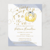 Een kleine uitnodiging tot Baby shower voor pompoe (Voorkant)