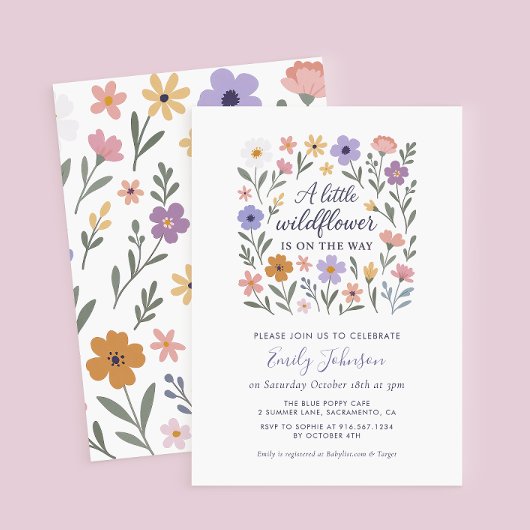 Een kleine uitnodiging tot het Baby shower van wil