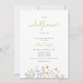 Een kleine uitnodiging voor Baby shower in Wildblo (Voorkant)