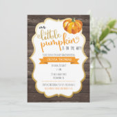 Een kleine uitnodiging voor een Baby shower (Staand voorkant)