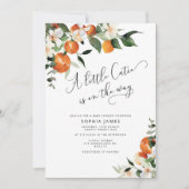 Een kleine uitnodiging voor een baby shower Cutie (Voorkant)