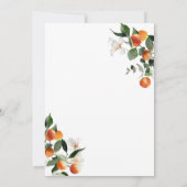 Een kleine uitnodiging voor een baby shower Cutie (Achterkant)