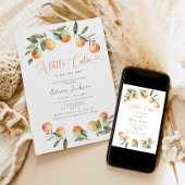 Een kleine uitnodiging voor een baby shower Cutie