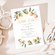 Een kleine uitnodiging voor een baby shower Cutie