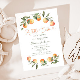 Een kleine uitnodiging voor een baby shower Cutie