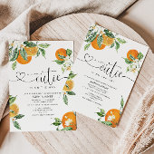 Een kleine uitnodiging voor een baby shower Cutie