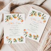 Een kleine uitnodiging voor een baby shower Cutie