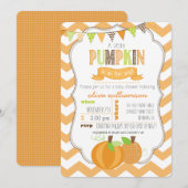 Een kleine uitnodiging voor een Baby shower met po (Voorkant / Achterkant)