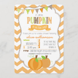 Een kleine uitnodiging voor een Baby shower met po