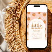 Een kleine uitnodiging voor een Baby shower met po