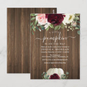 Een kleine uitnodiging voor een Baby shower met po (Voorkant / Achterkant)