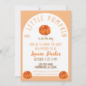 Een kleine uitnodiging voor een Baby shower met po (Voorkant)