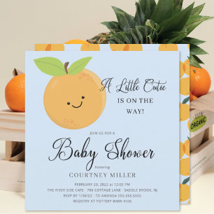 Een kleine uitnodiging voor een Baby shower van Cu