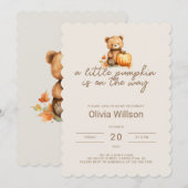 Een kleine uitnodiging voor een Baby shower van Pu (Voorkant / Achterkant)