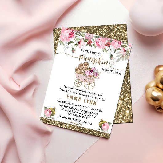 Een kleine uitnodiging voor een Baby shower van Pu