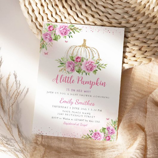 Een kleine uitnodiging voor een Baby shower van Pu