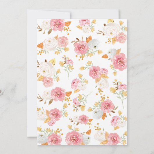 Een kleine uitnodiging voor een Baby shower van Pu (Achterkant)