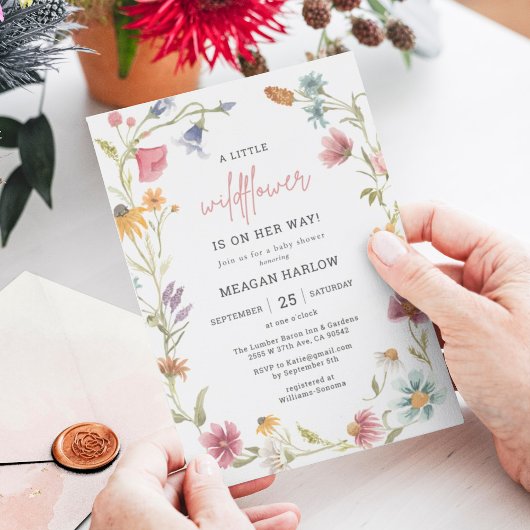 Een kleine uitnodiging voor een meisje met wilde B