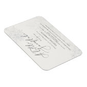 Een kleine uitnodiging voor een sneeuwvlok baby sh magneet (Rechterzijde)