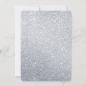 Een kleine uitnodiging voor een Snowflake-Baby sho (Achterkant)