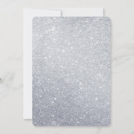 Een kleine uitnodiging voor een Snowflake-Baby sho (Achterkant)