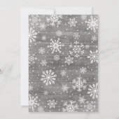 Een kleine uitnodiging voor een Snowflake-Baby sho (Achterkant)