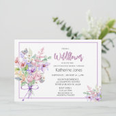 Een kleine uitnodiging voor het Baby shower van Wi (Staand voorkant)