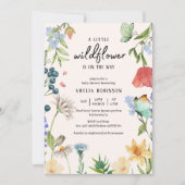 Een kleine uitnodiging voor het Baby shower van Wi (Voorkant)