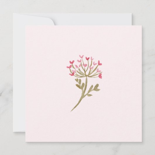 Een kleine uitnodiging voor het Baby shower van Wi (Achterkant)