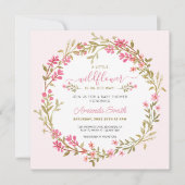 Een kleine uitnodiging voor het Baby shower van Wi (Voorkant)