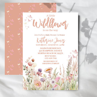 Een kleine uitnodiging voor het Baby shower van Wi