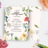 Een kleine uitnodiging voor het Baby shower van Wi