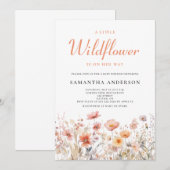 Een kleine uitnodiging voor het Baby shower van Wi (Voorkant / Achterkant)