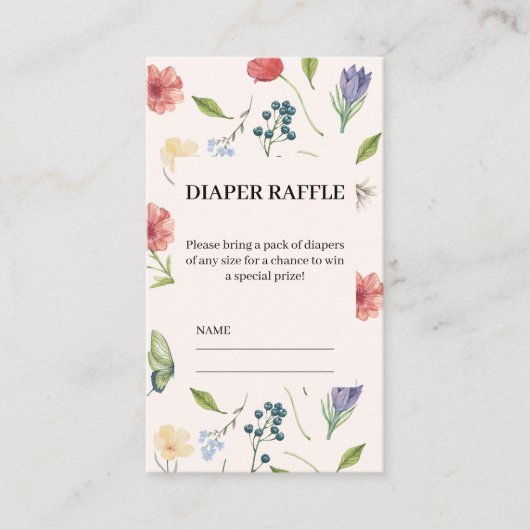 Een kleine uitnodiging voor het Baby shower van Wi Informatiekaartje (Voorkant)