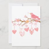 Een kleine Valentijn Baby shower Kaart (Achterkant)